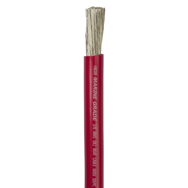 Cable de batería Ancor 117502 de cobre estañado 2/0 AWG (62 mm2) rojo