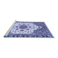 thumbnail image 2 of Ahgly Company Machine Washable Indoor Rectangle Oriental Blue Modern Area Rugs, 8' x 12', 2 of 4