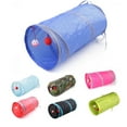 thumbnail image 1 of D-GROEE Collapsible Cat Tunnel, Toys Interactive Pet Play Tubes for Cats and Small Animals, with Hanging Bell Ball Toy, 1 of 7