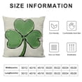 thumbnail image 5 of JRXY St. Patricks Day Pillow Covers Clovers Decorative Throw Pillows Decoration Holiday Party Green Cushion Case for Home Couch Sofa White, 5 of 5