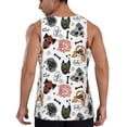 thumbnail image 3 of Xecao Hip Hop Dog Men's Tank Top Workout Quick Dry Sleeveless Gym Jogging Muscle Shirts Summer Swim Beach Tops, 3 of 9