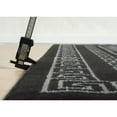 thumbnail image 3 of MDA Home Ksamil 5'3" x 7'3" Abstract Border Area Rug in Black/Gray, 3 of 7