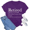 thumbnail image 2 of Women Tshirts Casual Floral Print Relaxed Fit Round Neck Short Sleeve Tee Tees for Women Purple XL, 2 of 3