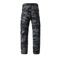 thumbnail image 4 of Domzest Men's Tactical Pants Lightweight Water Resistant Cargo Pants Flex Ripstop EDC Work Hiking Outdoor Pants Gray 4XL, 4 of 8