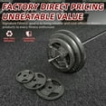 thumbnail image 6 of Signature Fitness Standard Cast Iron 1-Inch Weight Plate Set, 120LB Total (25LB x2, 10LB x4, 5LB x4, 2.5LB x4) for Strength Training & Weightlifting, 6 of 7