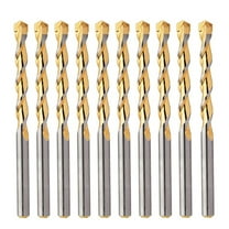 Max-Craft Masonry Drill Bit Set Golden Flute Drill Rock Concrete 10Pcs 1/8 inch