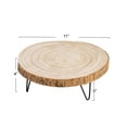 thumbnail image 2 of Creative Co-Op Decorative Paulownia Wood Pedestal, Natural, 2 of 8