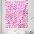 thumbnail image 1 of Pink Polka Dots Tapestry, Monotone Asymmetric Pattern with Irregular Rounds on Plain Background, Fabric Wall Hanging Decor for Bedroom Living Room Dorm, 5 Sizes, Pink and White, by Ambesonne, 1 of 1