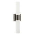 thumbnail image 2 of Livex Lighting Aero 2-Light Twist Lock Metal Vanity Lighting in Black Chrome, 2 of 16