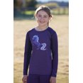 thumbnail image 2 of Kerrits Kids Free Frolic Base Layer Top (M, Huckleberry), 2 of 5