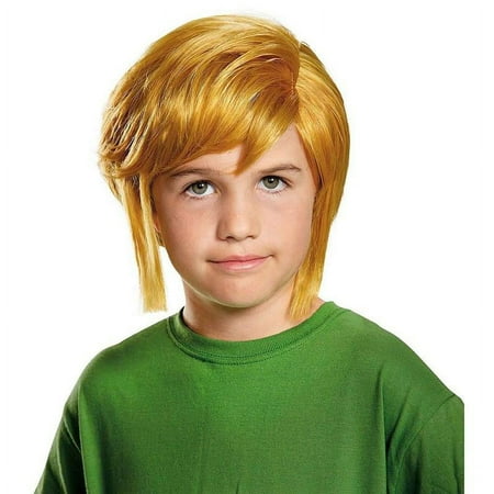 Link Wig Boys Kids Child Size Legend of Zelda Costume Accessory
