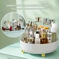 thumbnail image 5 of 1pc Makeup Perfume Organizer Tray   Degree Rotating Lazy Skincare Lotion Organizer  Spinning Cosmetics   Bathroom Organizers   Tray for Bedroom Study (Ivory White), 5 of 7