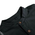 thumbnail image 6 of Long Sleeve Shirts for Men, Men's Button Down Long Sleeve Shirts Shirts Beach Casual Regular Fit Band Collar Shirts Men, 6 of 7