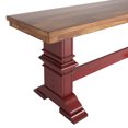 thumbnail image 6 of iNSPIRE Q Farmhouse Transitional 47.2" Wood Bench, Oak And Antique Berry Red, 6 of 6