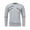 Gray, variant on KIHOUT Clearance Men's Long Sleeves Shirts Tops Solid Long Sleevesd T-shirt With Crew Neck Pullover And Zipper