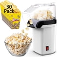 thumbnail image 1 of MBLNBVN Maquina de Palomitas de Maiz con Tapa Medidora,Máquina Palomitero de Aire Caliente Automática Incluye 30 bolsas para palomitas,3 Minutos,Capacidad de 80g,Perfecto para reuniones Familiares, 1 of 5