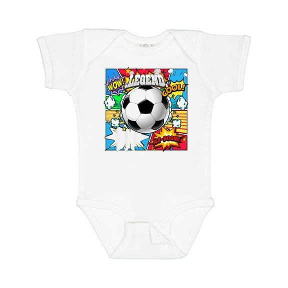 Inktastic Soccer Superhero Boys or Girls Baby Bodysuit