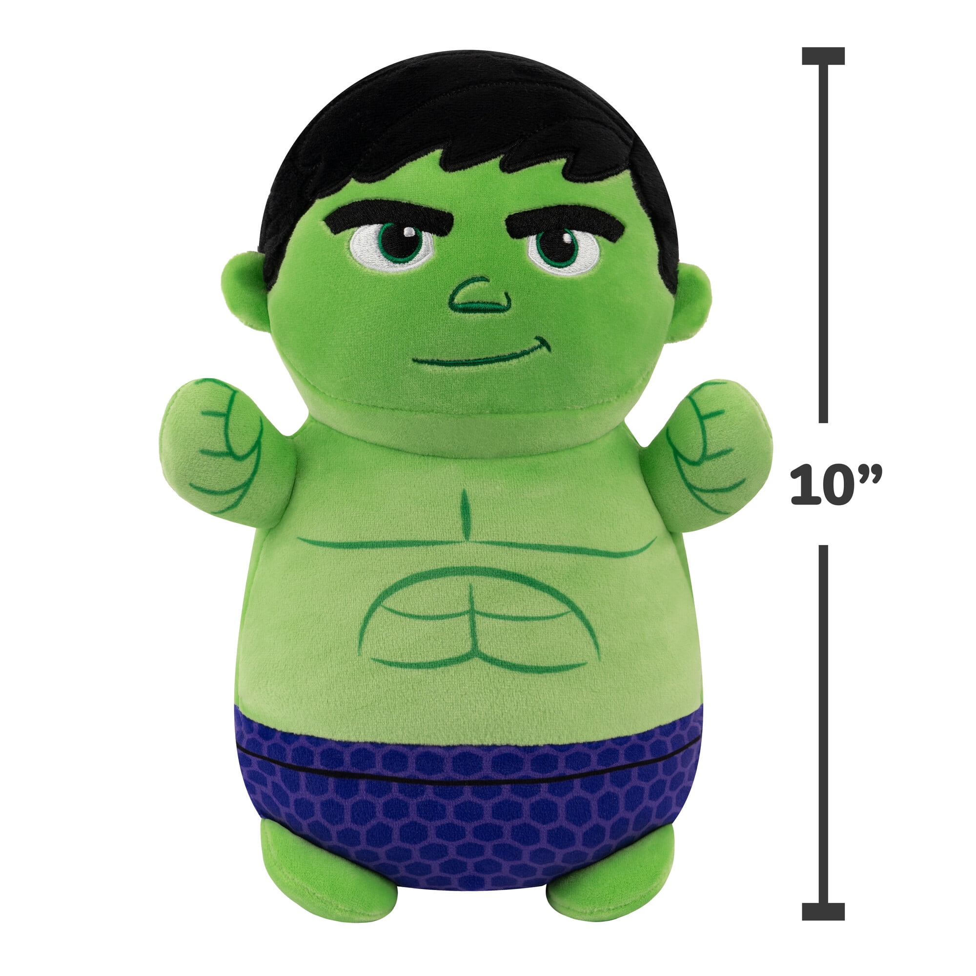 Squishmallows Original MARVEL Spidey and His Amazing Friends 10 inch Hulk HugMees - Child's Ultra Soft Plush Toy