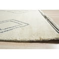 thumbnail image 3 of EORC DO03IV8X10 Hand Knotted Wool Moroccan Rug, 8' x 10', Ivory Area Rug, 3 of 5