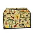 Honeii Ethnic African Print 2 slice Toaster Cover, Two Slice Toaster
