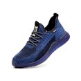 thumbnail image 1 of Ritualay Womens Slip Resistant Running Shoe Breathable Steel Toe Outdoor Casual Puncture-proof Work Shoes Blue 8.5, 1 of 3