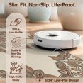 thumbnail image 6 of Design&I 2'x3' Washable Accent Rug Vintage Distressed Scroll Border Solid Minimalist Beige Boho Refined Structured for Kitchen, Pet Station, Friendly & Non-Slip Built-In Grip, 6 of 7