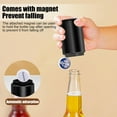 thumbnail image 4 of Automatic Beer Bottle Opener Magnetic Bottle Opener, Portable Push Down Draft Top Beer Can opener Beer Opener Magnetic Bottle Cap Opener for Kitchen Home Bar Restaurant Household Men Gift-Black, 4 of 18