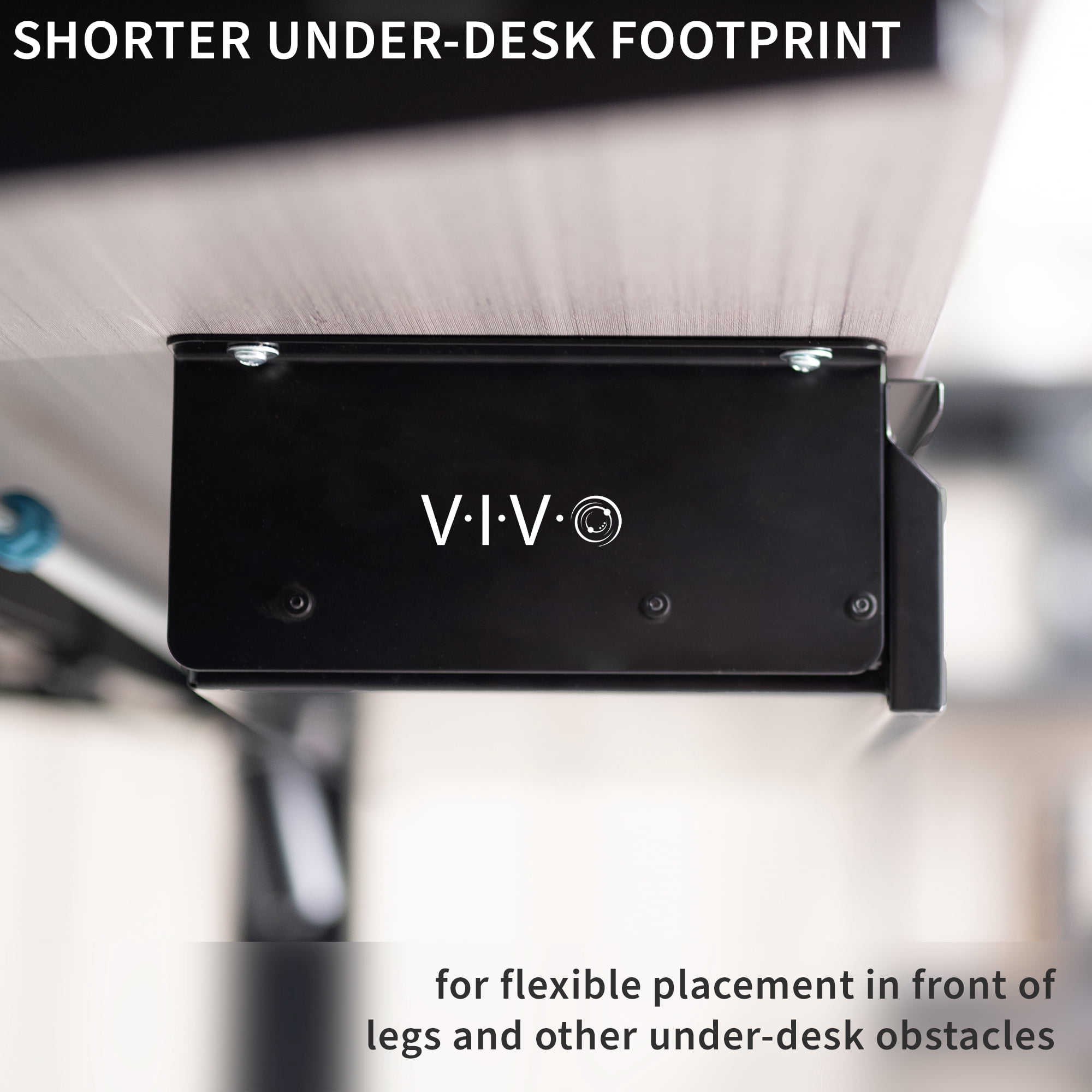 VIVO Black Space Saving 22" Pull Out Under Desk Storage Drawer without Shell
