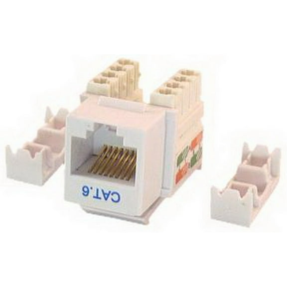 IEC RJ4508F-MT-WHL6 RJ4508 Female Keystone Connector White Category 6