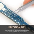thumbnail image 5 of Ingrown Hair Tweezers | Pointed Tip | Precision Stainless Steel | Extra Sharp and Perfectly Aligned for Ingrown Hair Treatment & Splinter Removal For Men and Women | By General, 5 of 7