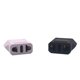 thumbnail image 4 of Blanco Adaptador de enchufe de EE. UU. a Francia de 3 piezas, Adaptador de enchufe de EE. UU. a Francia, Adaptador de enchufe de EE. UU. a 2 pines Euro Francia, Alemania, España, Adaptador de EE. UU., 4 of 5