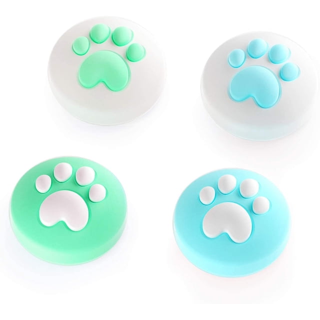Cat Claw Thumb Grip Joystick Cap For Nintendo Switch & Lite-Blue-(Yeeson)