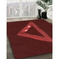 thumbnail image 2 of Ahgly Company Indoor Square Patterned Maroon Red Area Rugs, 4' Square, 2 of 6