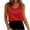 Red, variant on Admvng Womens Tank Tops Casual Solid Color Top Polyester Sleeveless S-2XL
