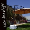 Offset Umbrella Base Stand Weight - Works Also for Market Umbrella (WHITE)