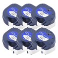 thumbnail image 2 of 6Pcs Letra Tag Refills Tapes Maker for 91331 4M x 12mm Printer, 2 of 5