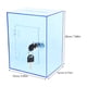 thumbnail image 2 of unbranded 1Jgo Caja Acrílica Transparente Azul Con Cerradura Para Sugerencias Y De, 2 of 6