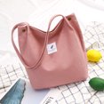 thumbnail image 1 of Bolso grande informal para un viaje escolar, compras, 38 x 32 x 11 cm, material: lona Color: rosa WD.WDQZL Hogar, 1 of 4