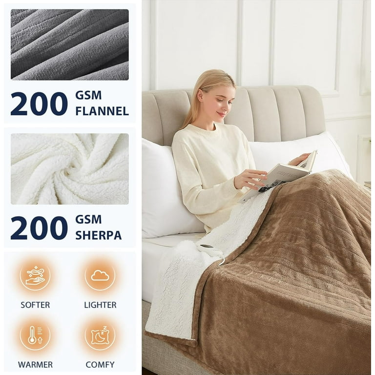 Homemate King Size Electric Heated Blanket 100 x90
