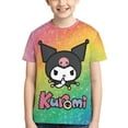 thumbnail image 6 of Sanrio Kuromi Kids T-Shirt 3d Printed Graphic T-Shirts Boys And Girls Short Sleeve Shirts For Youth Kids X-Small, 6 of 6