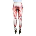 thumbnail image 6 of TQS Yoga Tights Stretch Pant Fashion Printed Footless Leggings Workout Fitness Trouser for Women Flesh, Size L, 6 of 6