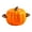 Orange, variant on Halloween Ceramic Pumpkin Tableware, Jack O Lantern Bowl with Anti-Scald Handles, Halloween Breakfast Pot for Milk Oatmeal