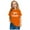 Orange, variant on Piuwrlz Summer Short T Shirt Sleeve Kid Girl Boy Light Blue T-Shirt Crew Neck Cotton Shirt Top Light Blue Size 7 Years