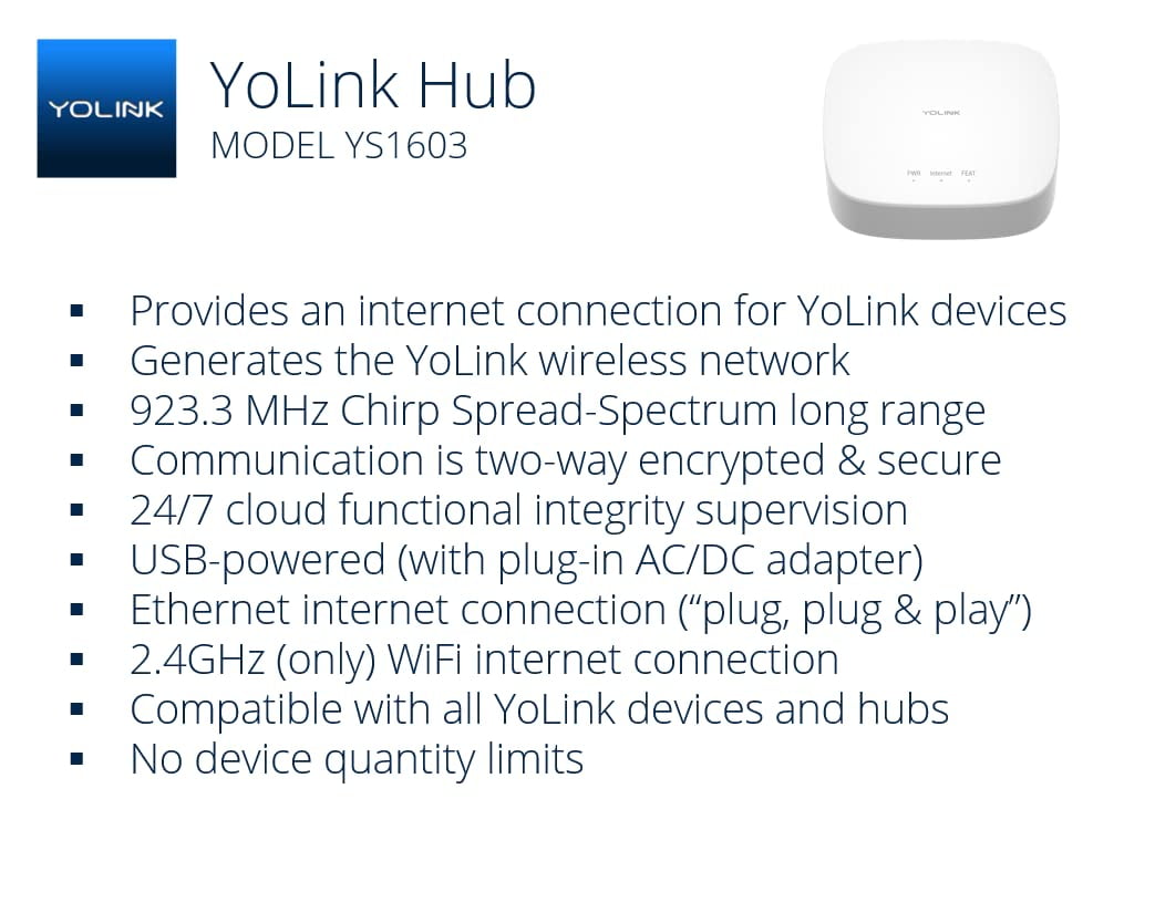 YoLink Relay, YoLink 1/4 Mile Super Long Range Smart Relay Compatible with Alexa, Google, and IFTTT, Max. 5 amps - YoLink Hub Included