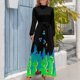 thumbnail image 3 of Vestido largo de la Patrulla Lunar, vestido sexy para mujer, ropa de fiesta, falda de verano para mujer, vestidos sueltos elegantes para mujer, 3 of 4