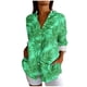 thumbnail image 2 of TaTaai Ladies Casual Lapel Long Sleeve Shirt Cotton Linen Like Hawaiian Print All Over Pattern Fashion Top for Spring Summer Fall Daily Street Wear Soft Comfortable Stylish Blouse Gift, 2 of 6