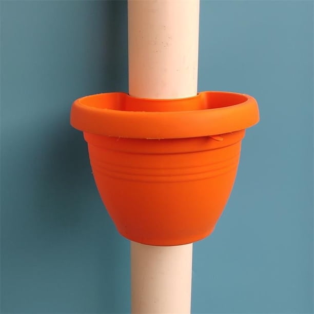 Orange Rör Blomkrukor Badkar Stuprör Stopprör Kruka för växter och ...