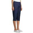 thumbnail image 6 of Time and Tru Women's Woven Pull On Capris, 6 of 6