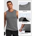 thumbnail image 5 of COOFANDY Men Workout Summer Tank Top Quick Dry UPF 50+ Sleeveless Athletic Gym Shirts Beach Swim Shirt, 5 of 6