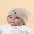 thumbnail image 4 of Lindbes 3pcs Baby Dinosaur Embroidery Beanie, 4 of 5